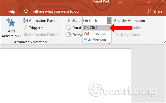 How to create effects for photos on PowerPoint Picture 9