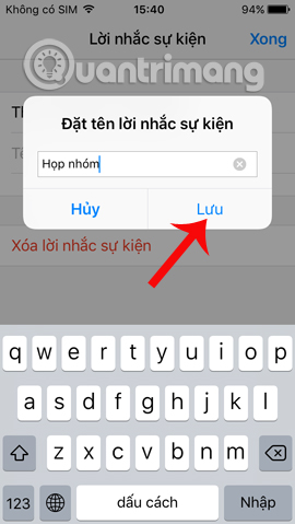 How to create event reminder notifications on the Messenger application Picture 7