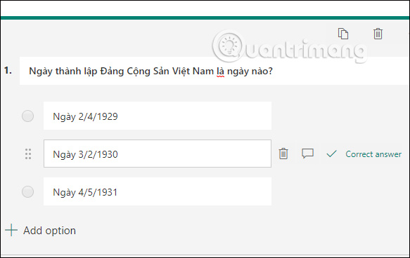 How to create exams on Microsoft Forms Picture 5