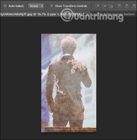 How to create film effects, scratched photos in Photoshop Picture 4
