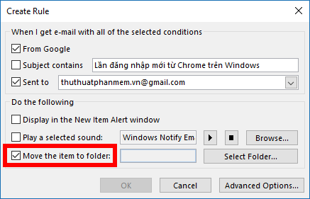 How to create folders in Outlook 2010, 2013, 2016 Picture 9
