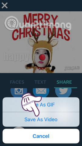 How to create Gif Christmas images with Jibjab fun application Picture 17