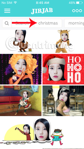 How to create Gif Christmas images with Jibjab fun application Picture 8