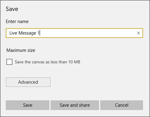 How to create greeting cards with Windows 10 Live Message Picture 2