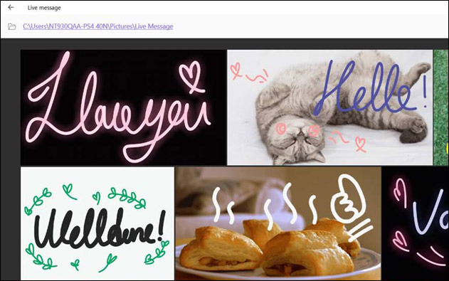 How to create greeting cards with Windows 10 Live Message Picture 3