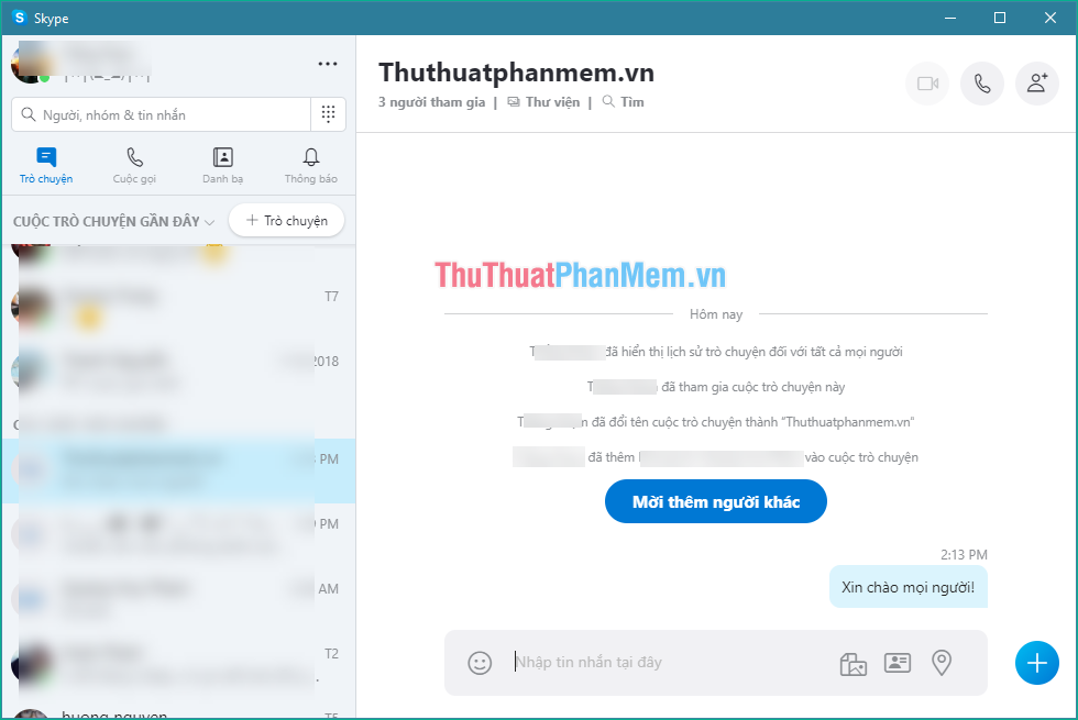 How to create group chats, group chats, group calls on Skype Picture 5