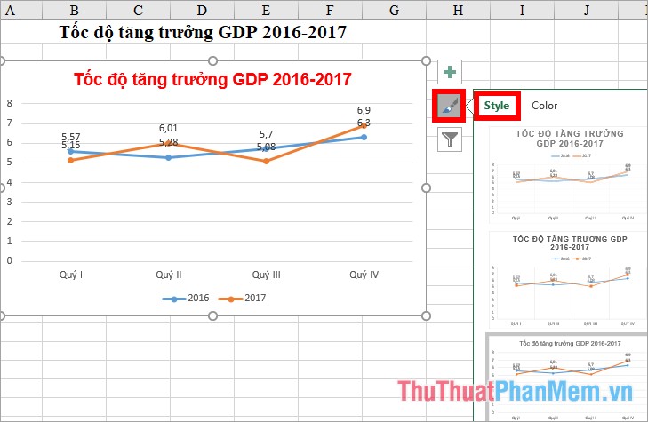 How to create growth charts in Excel Picture 11