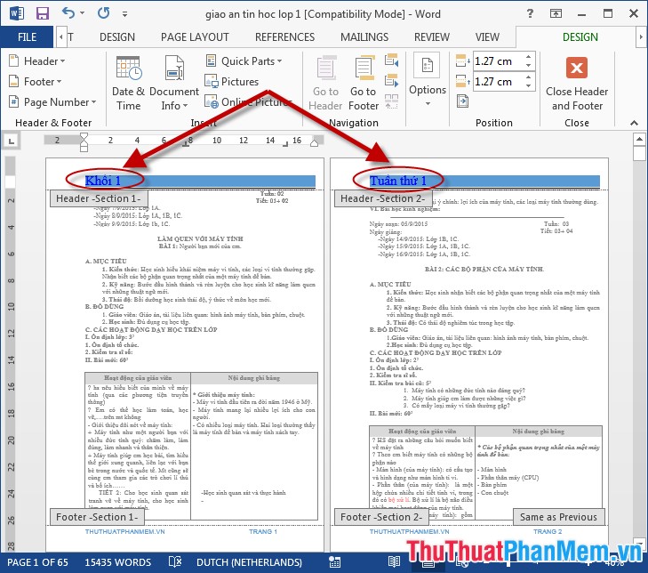 How to create Header and Footer in Word Picture 8