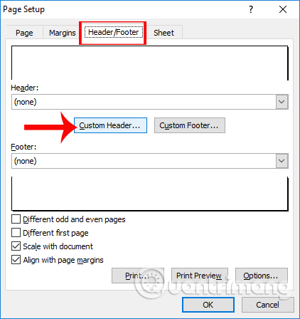How to create Header in Microsoft Excel Picture 2