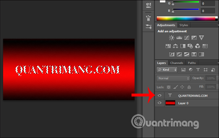 How to create heart beat effect text on Photoshop - TipsMake.com