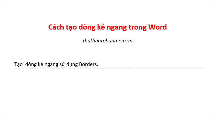 How to create horizontal lines in Word Picture 6