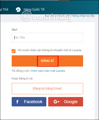 How to create Lazada account - TipsMake.com