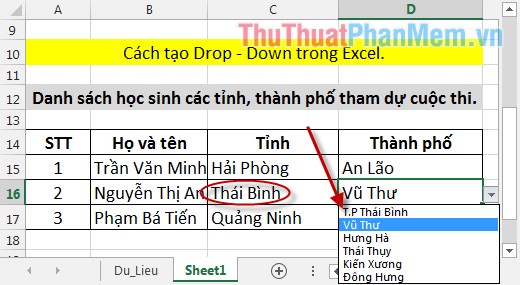 How to create List, Drop Down List in Excel Picture 14