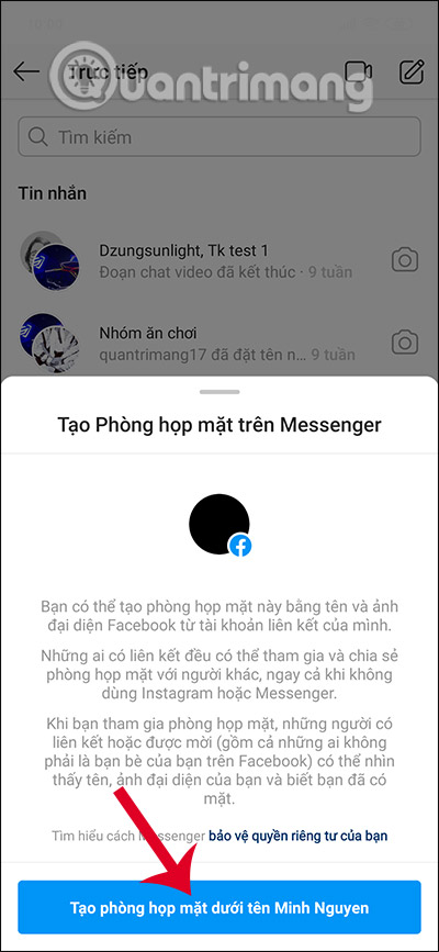 How to create Messenger Rooms on Instagram Picture 5