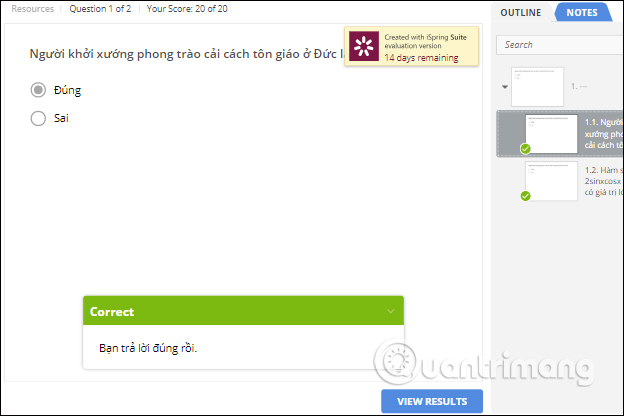 How to create multiple choice exercises with iSpring Suite Picture 20