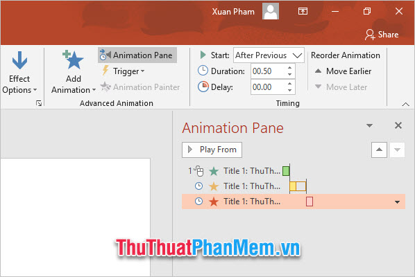 How to create multiple effects for an object in PowerPoint Picture 8