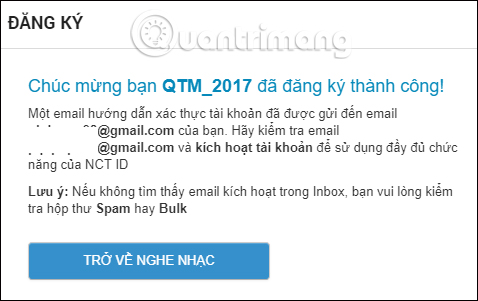 How to create Nhaccuatui account quickly Picture 3