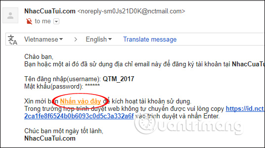How to create Nhaccuatui account quickly Picture 4