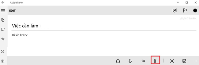 How to create notes on Action Center for Windows 10 Picture 4