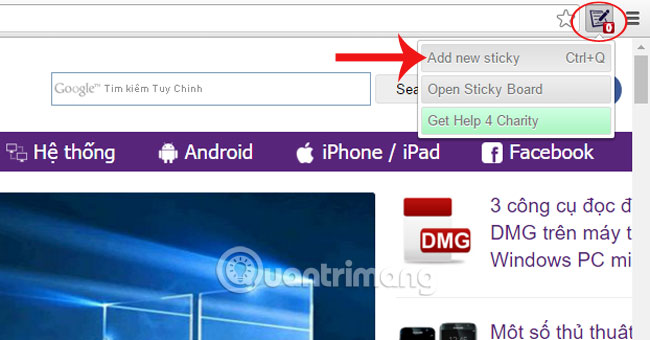 How to create notes on Google Chrome does not need software Picture 2