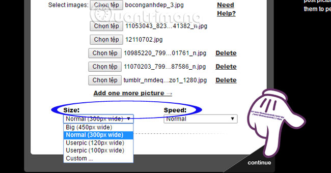 How to create online animations using Gickr Picture 4