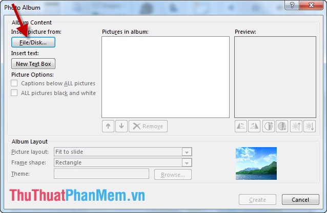 How to create Photo Album in PowerPoint Picture 2