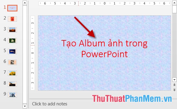 How to create Photo Album in PowerPoint Picture 9