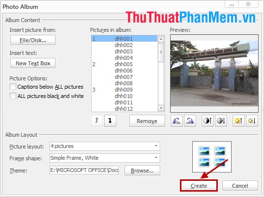 How to create photo albums with PowerPoint Picture 8