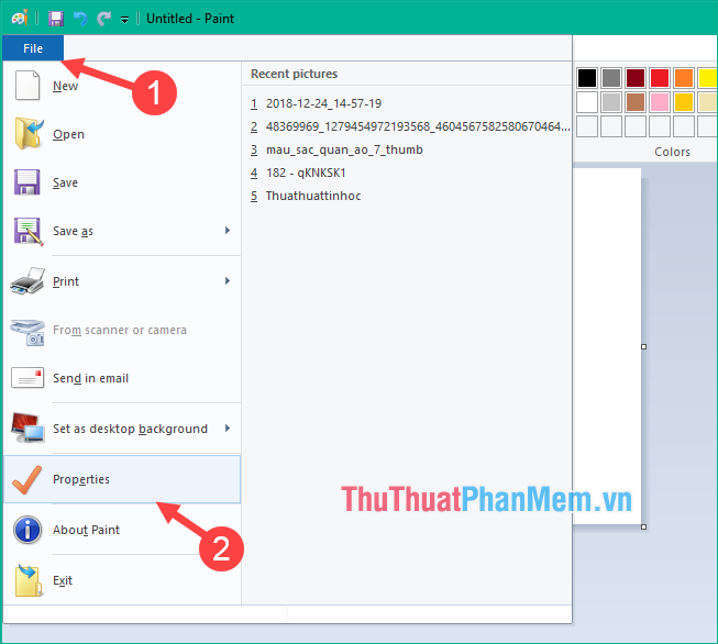 How to create photos in white, black or any color extremely easy with Paint on Windows Picture 4
