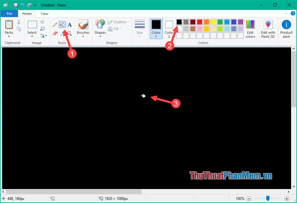 How to create photos in white, black or any color extremely easy with Paint on Windows Picture 6