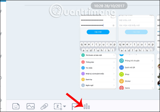 How to create Poll on Zalo computer Picture 1