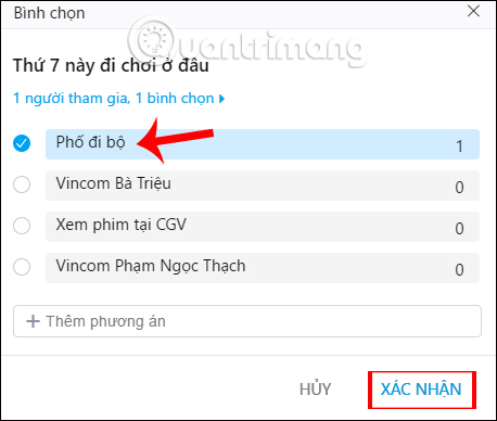 How to create Poll on Zalo computer Picture 6