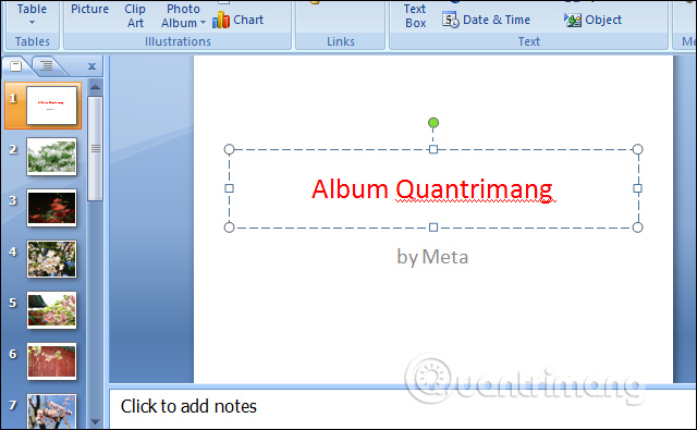 How to create PowerPoint photo album with effects Picture 5