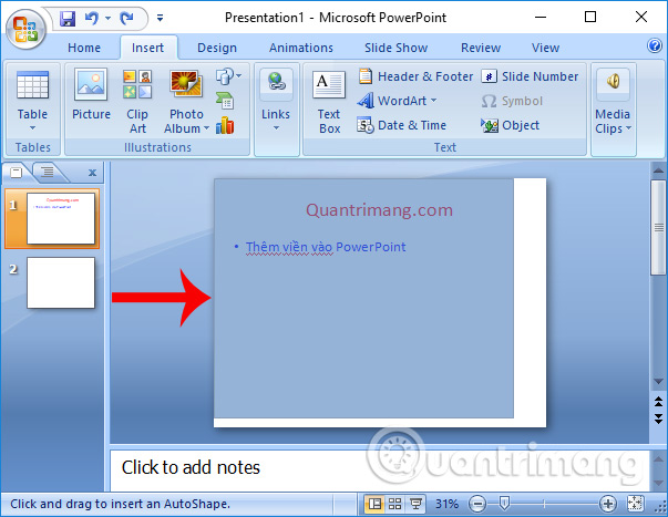 How to create PowerPoint slide frames Picture 3