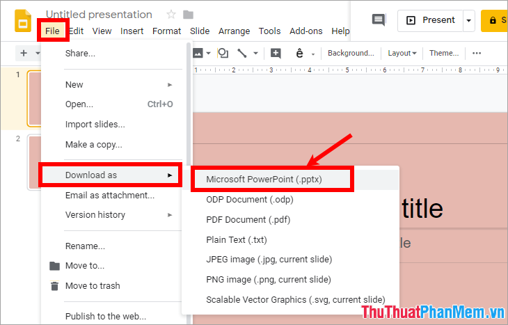 how to make a powerpoint presentation on google slides