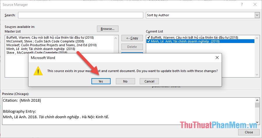 How to create References - A list of references to standard references in Word Picture 15