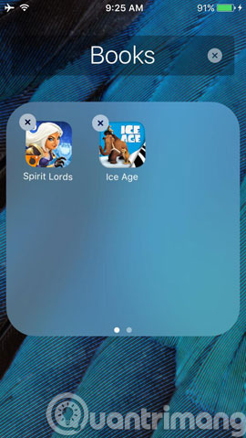 How to create, rename, delete folders on iPhone / iPad? Picture 1