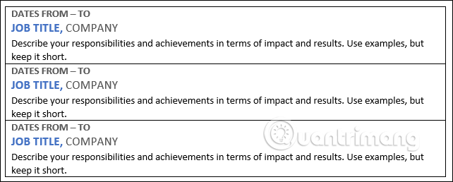 How to create Resume in Microsoft Word Picture 15