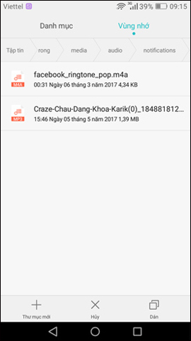 How to create ringtones from Zing MP3 Android Picture 13