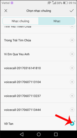 How to create ringtones from Zing MP3 Android Picture 15