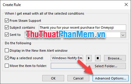 How to create rules (Rules) in Outlook Picture 10