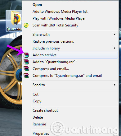 How to create self-extracting file and set password for compressed file? Picture 1