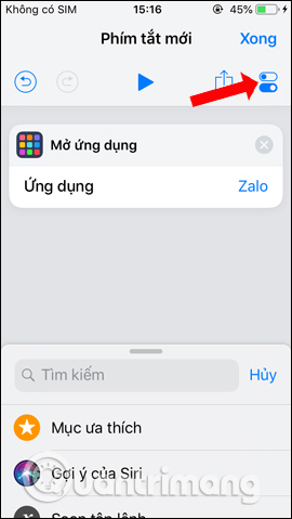 How to create shortcuts to quickly open iPhone apps Picture 5