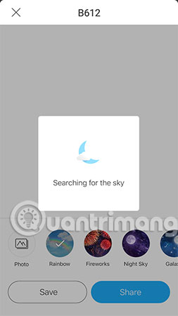 How to create sky effect for photos with B612 Picture 6