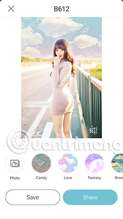 How to create sky effect for photos with B612 Picture 9