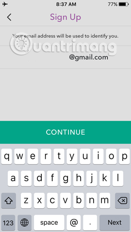 How to create Snapchat account on iOS, Android Picture 3