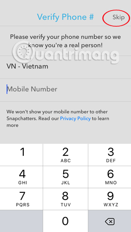 How to create Snapchat account on iOS, Android Picture 7