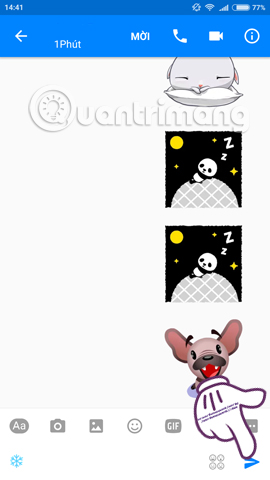 How to create snowfall effect on Facebook Messenger Picture 5