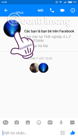 How to create snowfall effect on Facebook Messenger Picture 7