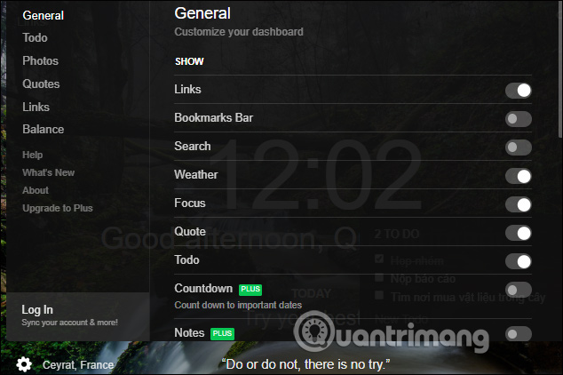 How to create standby screens, reminders on Google Chrome Picture 10